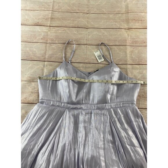 NWT Torrid WOmen's Lavender Satin Fit And Flare Dress - 22 - Picture 9 of 14
